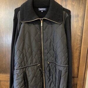 Jones NY Black Quilted Jacket